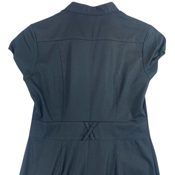 H&M black Button down cargo style Dress Size small fitted - Picture 8 of 16